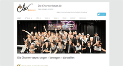 Desktop Screenshot of die-chorwerkstatt.de