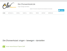 Tablet Screenshot of die-chorwerkstatt.de